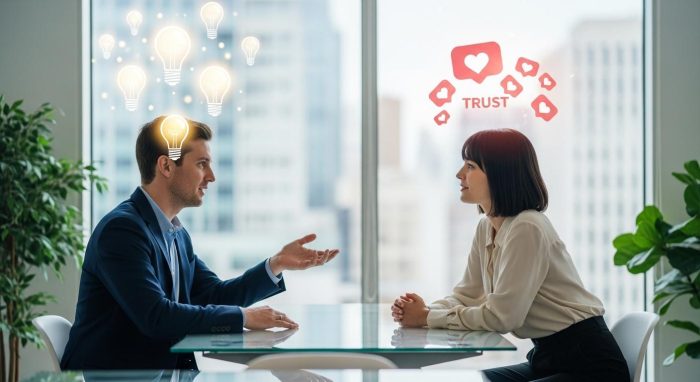 心理的安全性が高い職場での対話