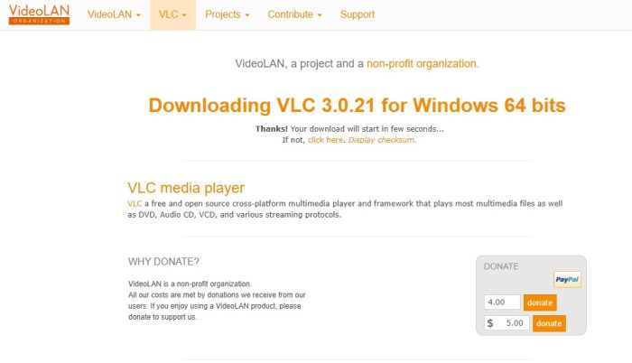 VLC-Media-Playerダウンロード