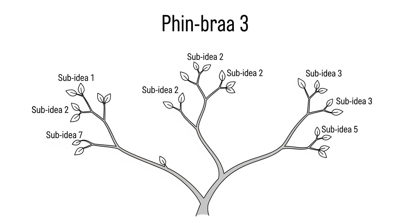 アイデアツリーの作成ステップを解説する図解
