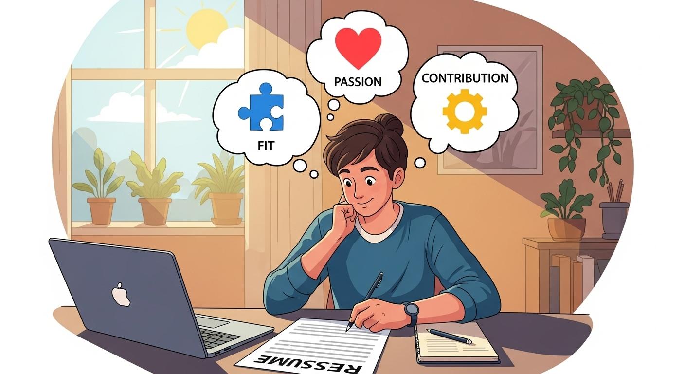 アルバイトの志望動機が重要な理由を説明するイラスト。