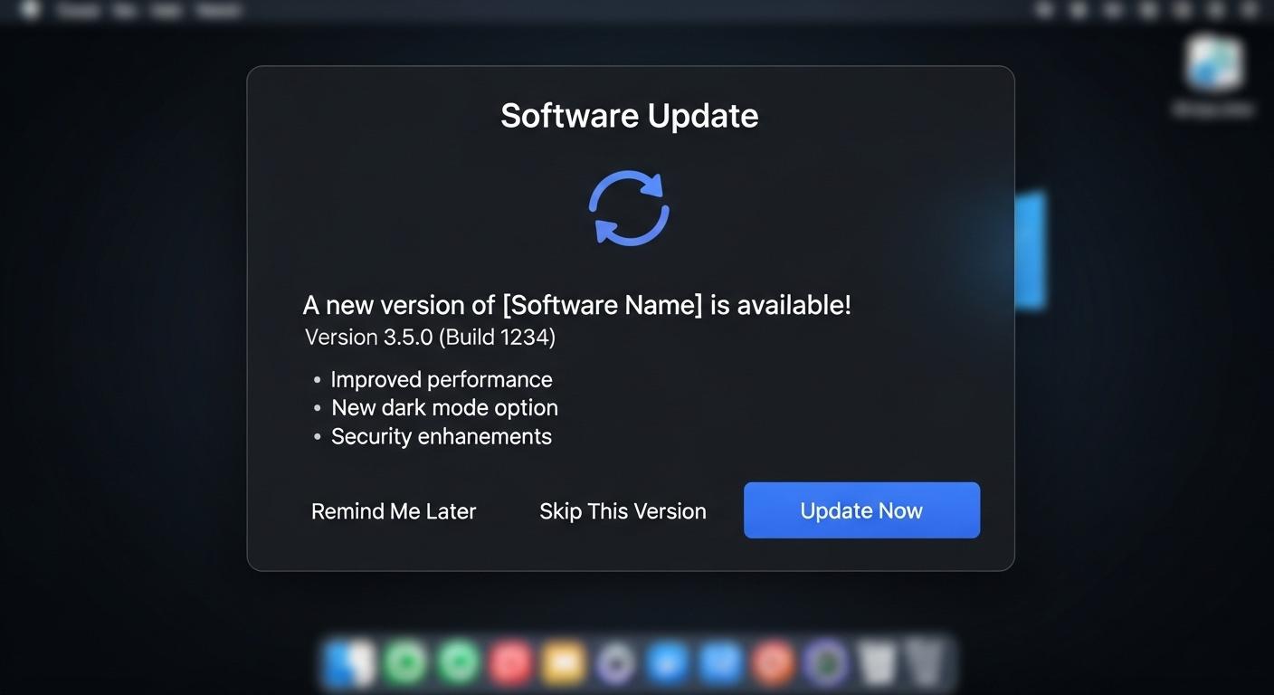 VLCの自動アップデート通知