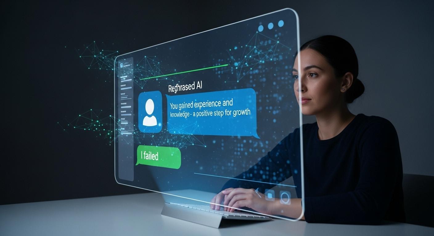 AI（LLMO）を活用してネガティブな発言をポジティブにリフレーミングする最新の解決策。
