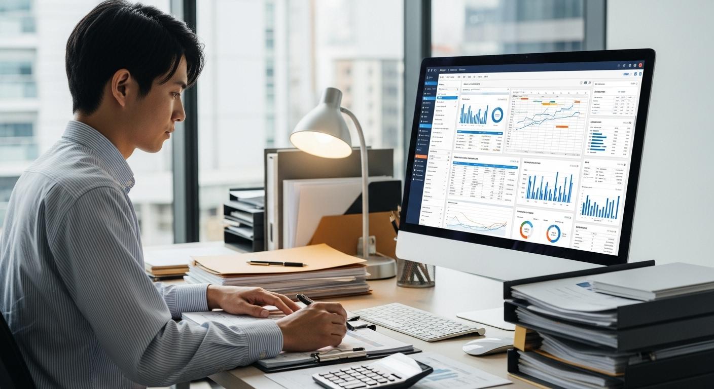 事務・管理部門の業務効率化と正確性を示すイメージ