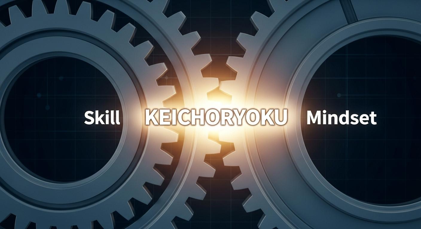 傾聴力がスキルとマインドセット（姿勢）の組み合わせであることを示す図。