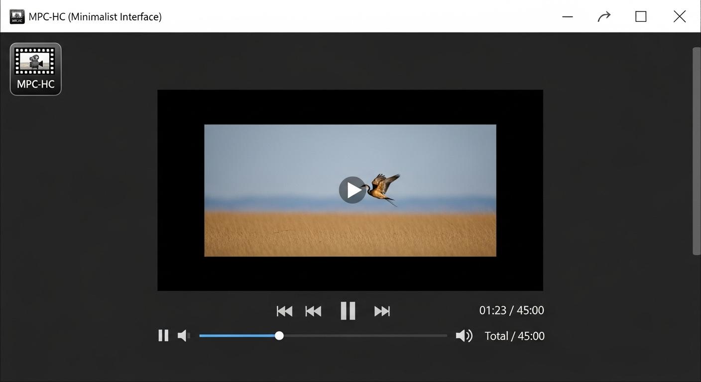 MPC-HC、MPC-BE、PotPlayerのインターフェース比較画像。