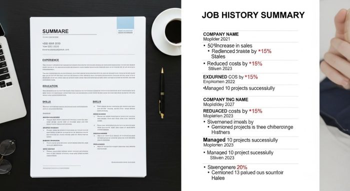 志望動機と連携した、実績を数字で示す職務経歴書と履歴書
