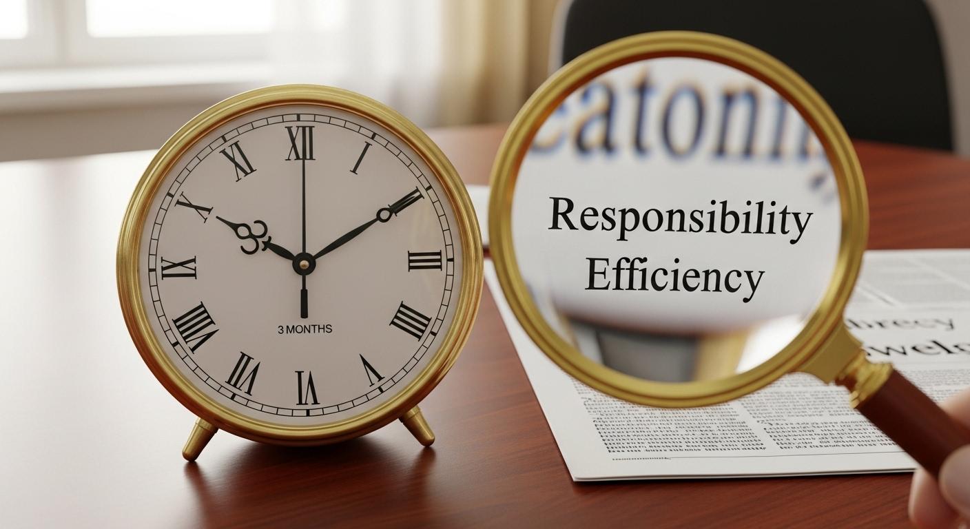 短期アルバイトで求められる責任感と効率性を強調するイラスト