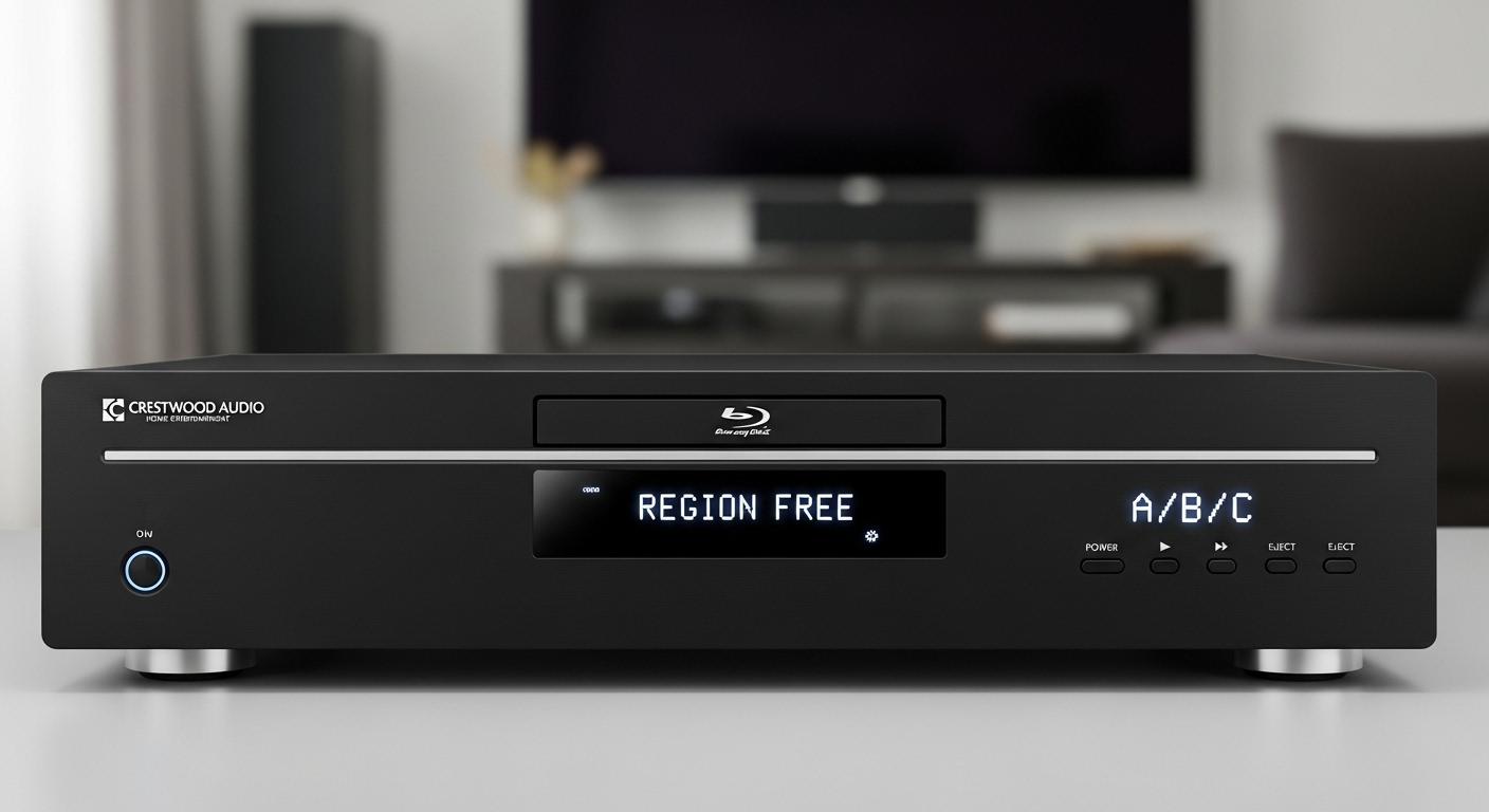 リージョンフリー対応のブルーレイプレーヤー本体。