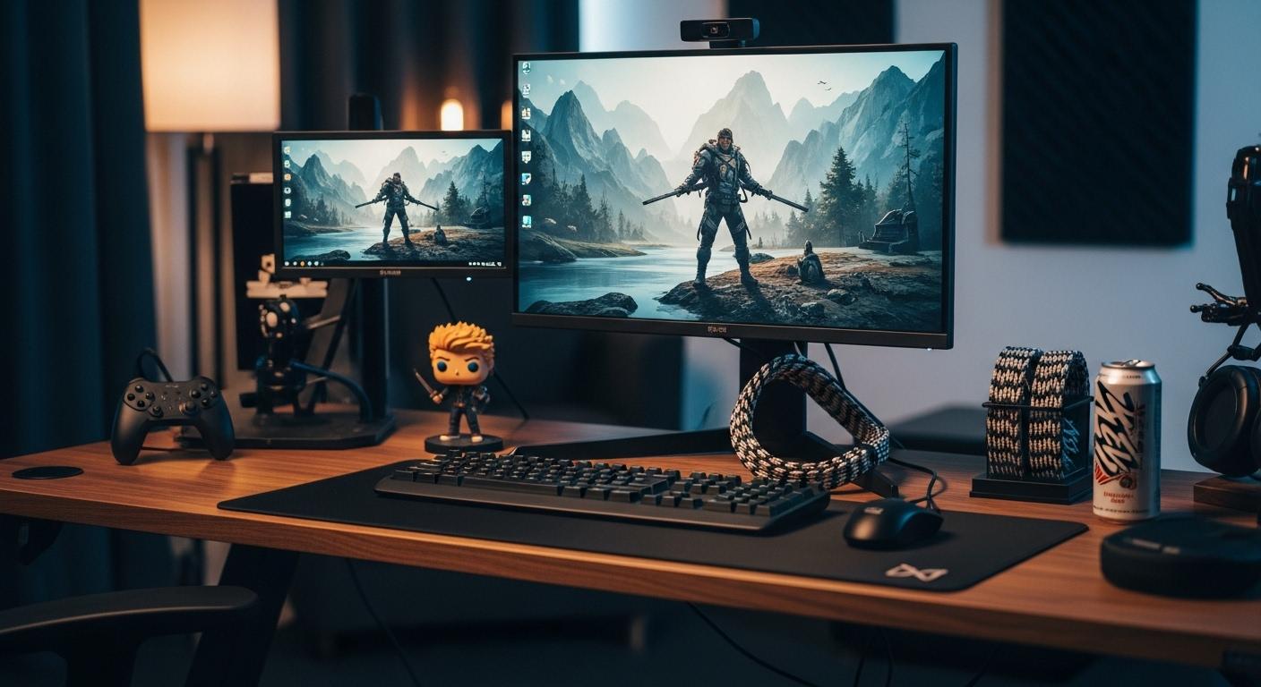 最適化された設定で快適に動作しているゲーミングPCの環境。