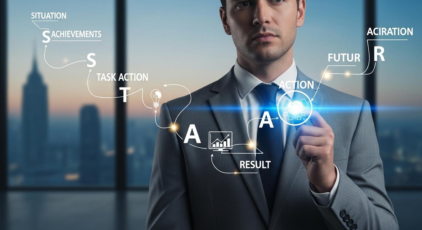 STAR法を用いたキャリアプランニングと自己分析のイメージ。