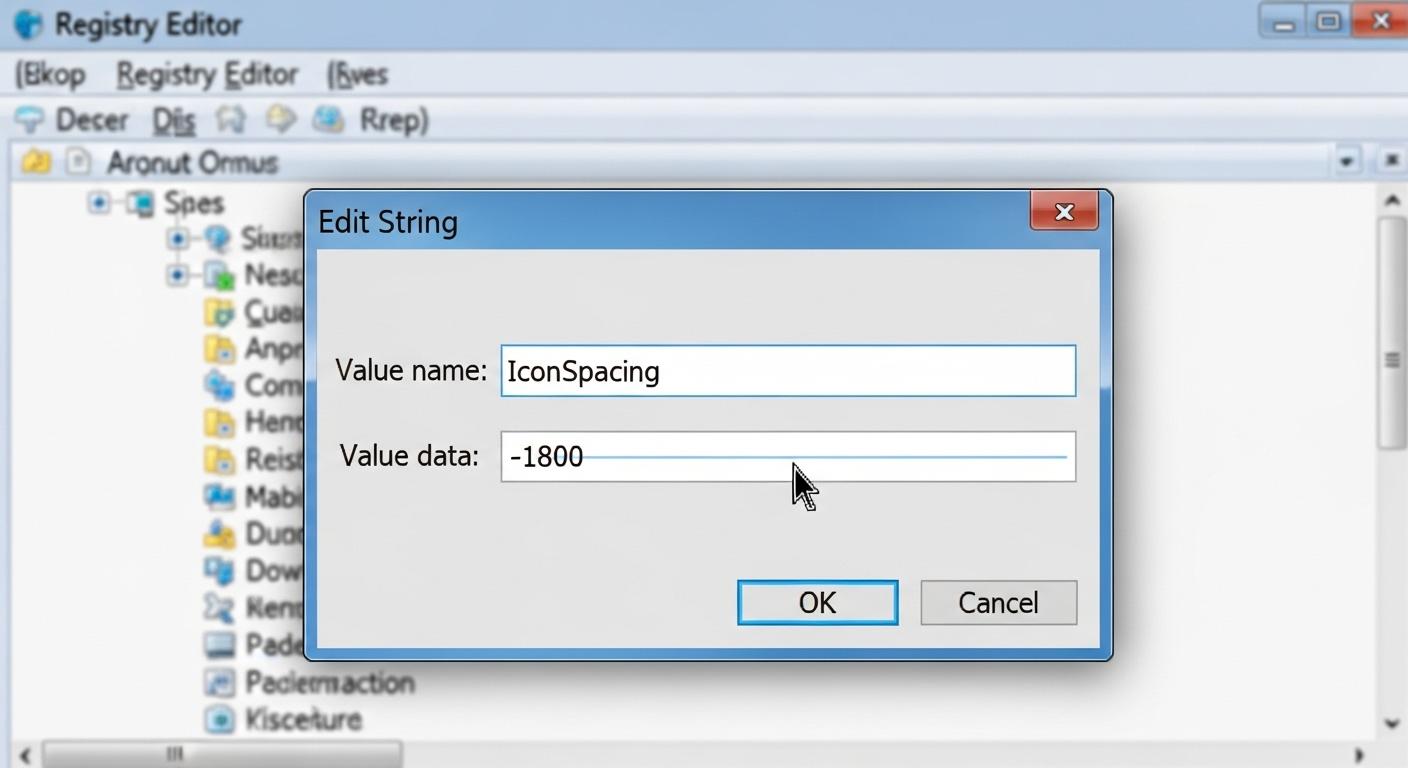 Windows 11のレジストリエディターでWindowMetricsキーに移動している画面。