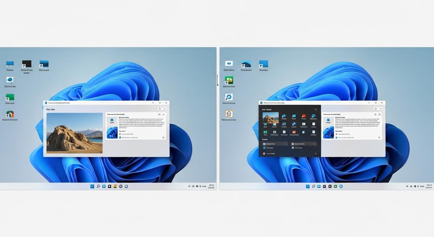 Windows 11のタスクビューと仮想デスクトップの画面。