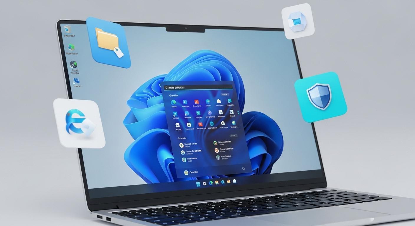 Windows 11 25H2のAI Copilotと新機能の画面