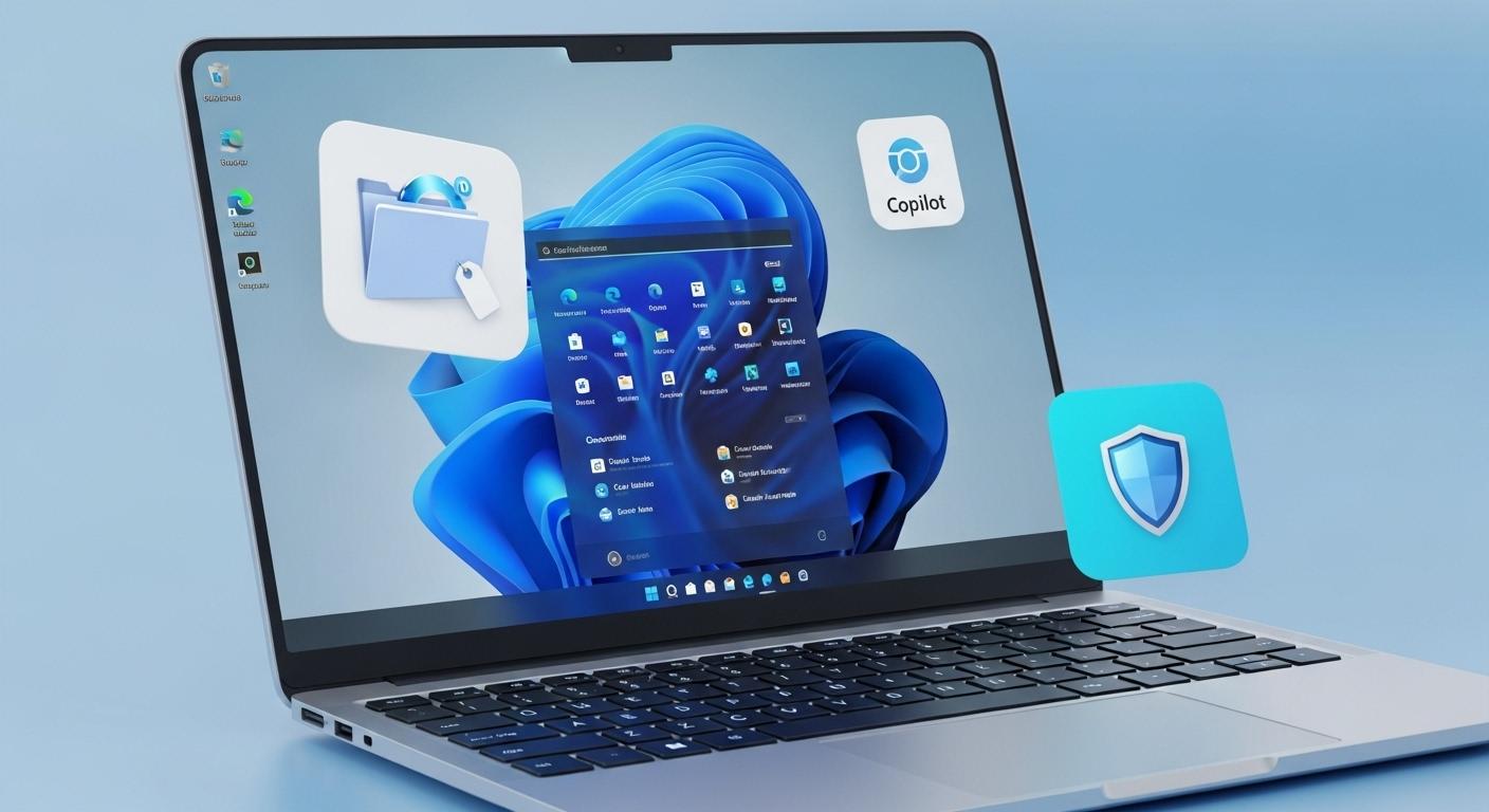 Windows 11 25H2のAI Copilotと新機能の画面