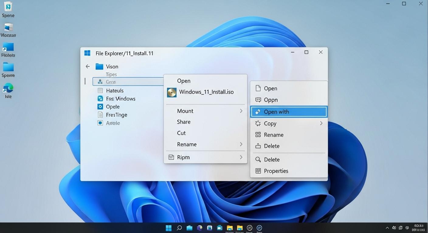 Windows 11 の「PC」画面に新しくマウントされた仮想ドライブが表示されている様子。