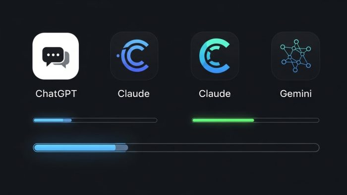 主要AIモデルの回数制限比較アイコン