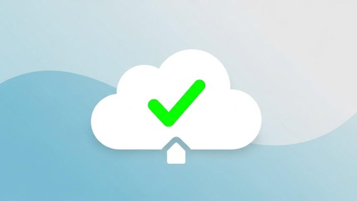 クラウド同期成功のステータス表示