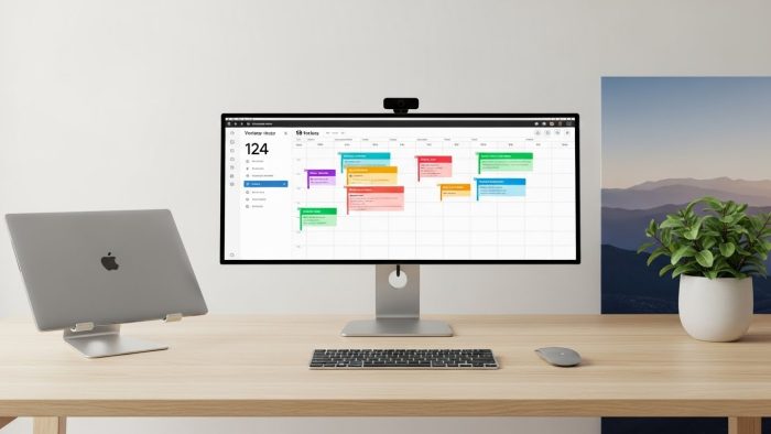 整理されたスケジュール画面の全体像