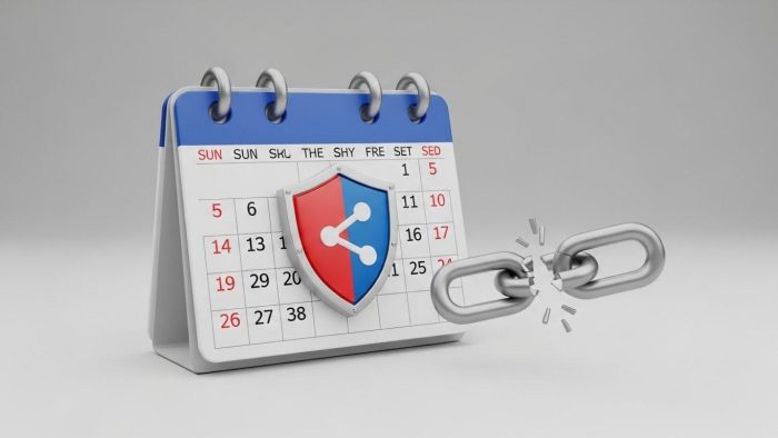 Googleカレンダーの共有解除をイメージした画像