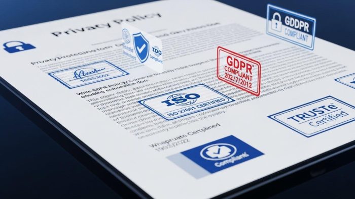 プライバシーポリシーとコンプライアンスのイメージ