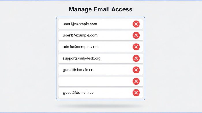 特定のユーザーのアクセス権を削除する図解