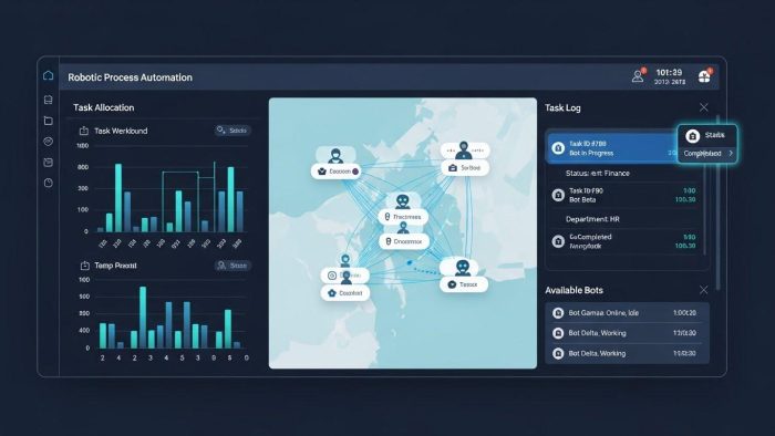 RPAによるタスク共有の自動化画面