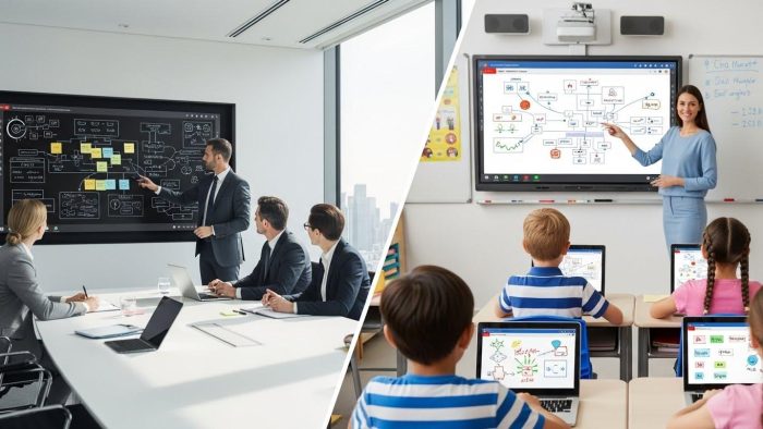 ビジネスと教育それぞれの現場での導入シーン