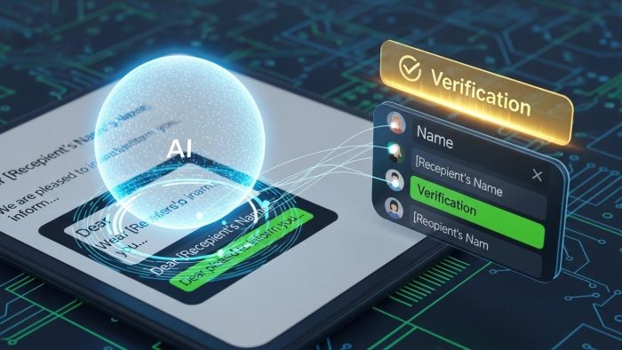 AIによるメール内容の自動解析イメージ