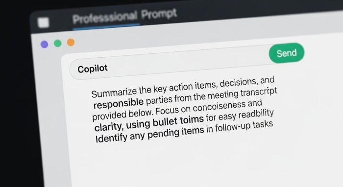 Copilotへの効果的なプロンプト入力の具体例