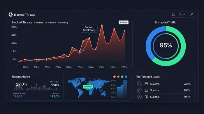 法人向けメールセキュリティの管理画面イメージ