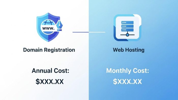 独自ドメインメールの費用内訳の図解