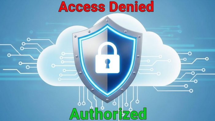 クラウドデータの保護とアクセス権限のイメージ