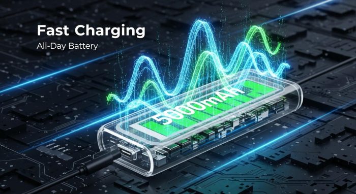 Galaxy S27のバッテリー容量と高速充電のイメージ図