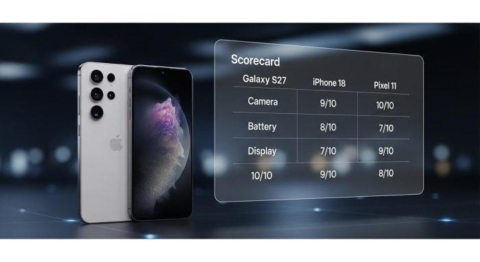 Galaxy、iPhone、Pixelの最新フラッグシップモデル比較表