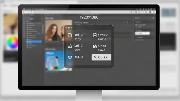 ショートカットキーを活用する手の様子