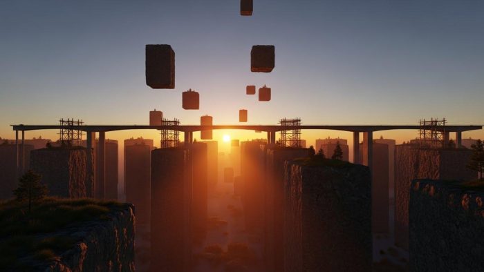 情報の統合と未来への展望を象徴するイメージ