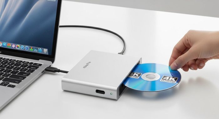 MacBookで外付けドライブを使用してブルーレイを再生するセットアップ