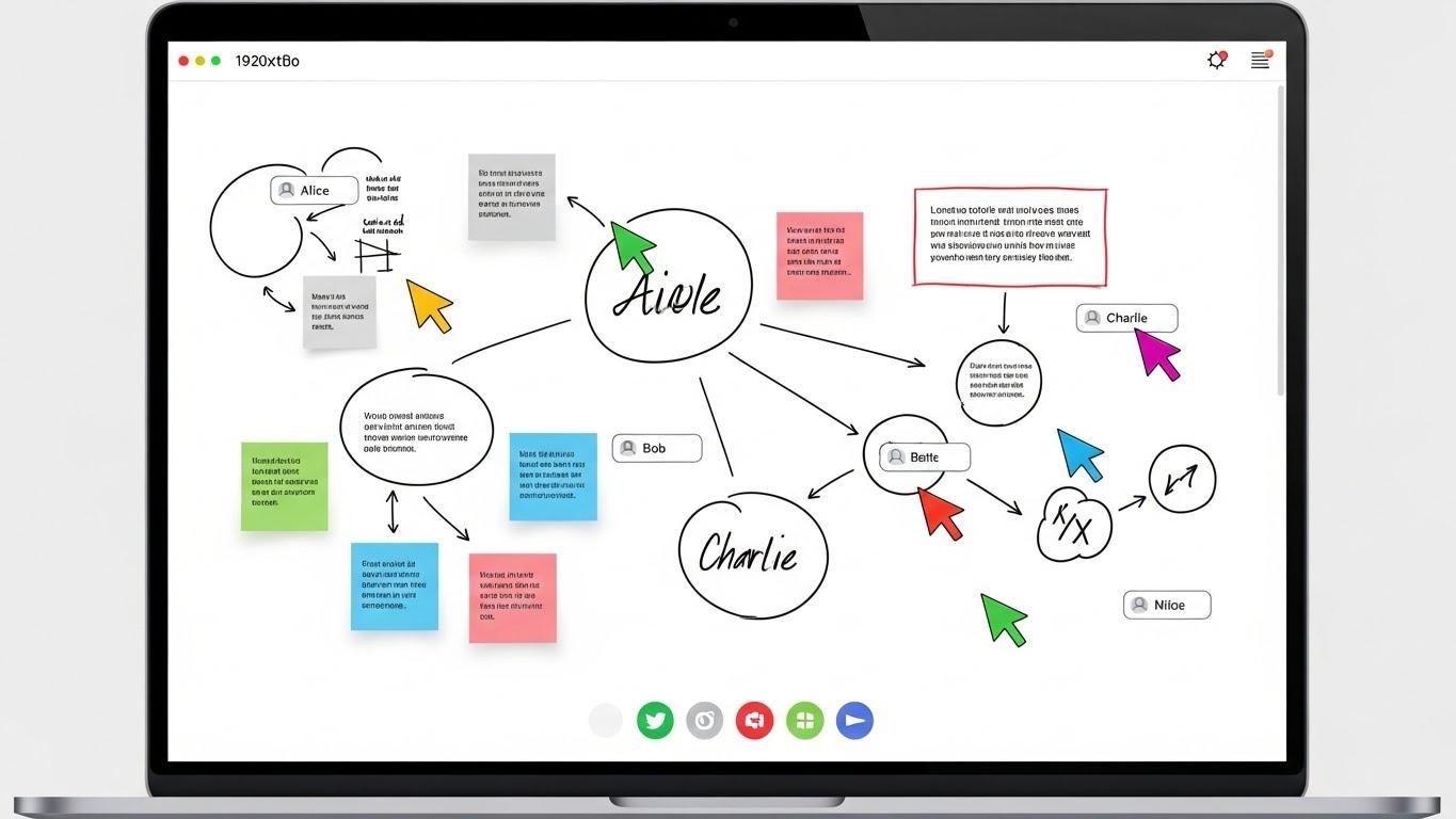 登録不要で使えるオンラインホワイトボードの利用イメージ