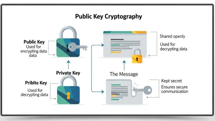 公開鍵暗号方式の仕組みの図解