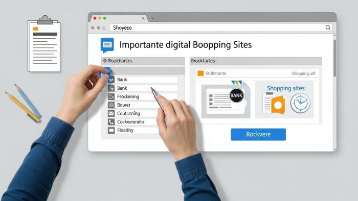 公式サイトをブックマークに登録して安全にアクセスする様子