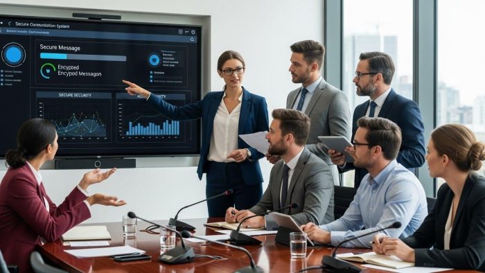 セキュリティ対策を完了させたチームの様子