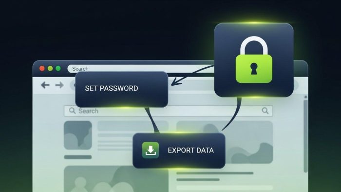 オンライン共有時のセキュリティ対策イメージ