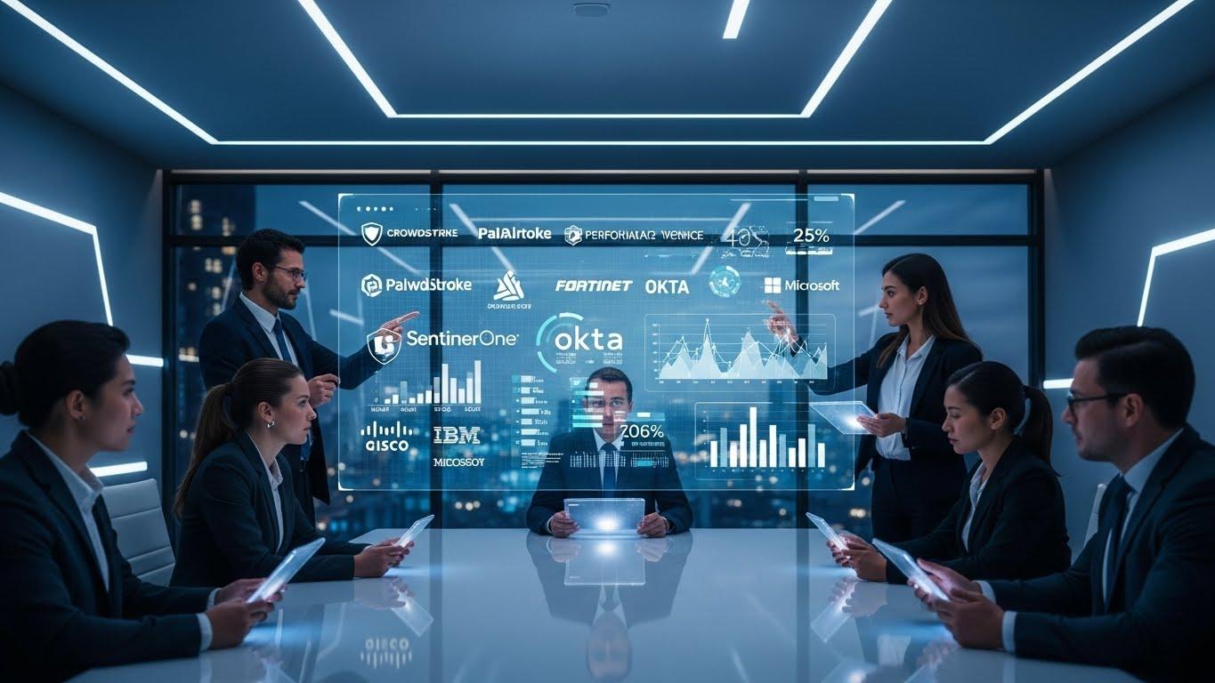 2026年の最新セキュリティ診断ベンダーを比較検討するIT部門の会議風景