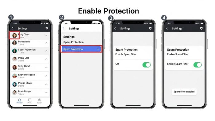 スマホの迷惑SMSフィルタリング設定画面の解説