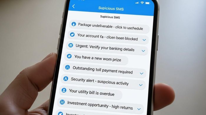 注意すべき不審なSMSの文言リスト
