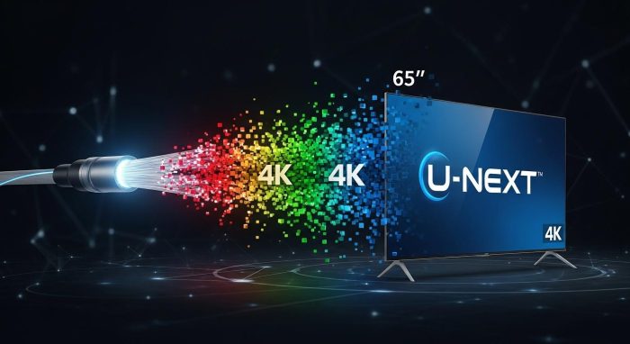 U-NEXTの4Kストリーミング技術と高画質配信の仕組み
