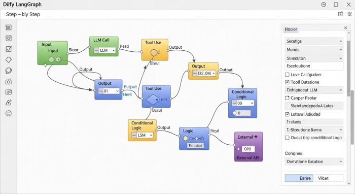 DifyやLangGraphを使用したAIエージェントの環境設定画面
