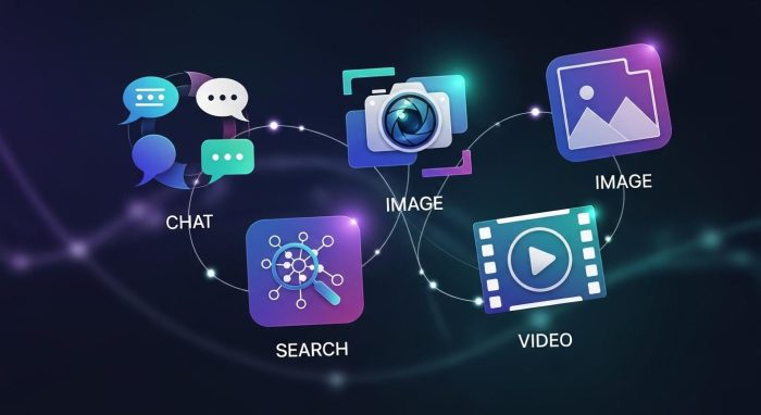 主要なAIツールロゴが並ぶ比較イメージ