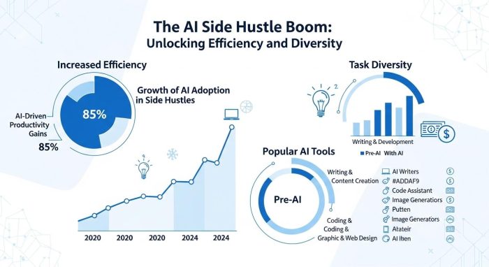 2026年のAI副業トレンドまとめ図解