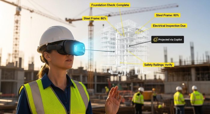 建設現場でのAI活用イメージ